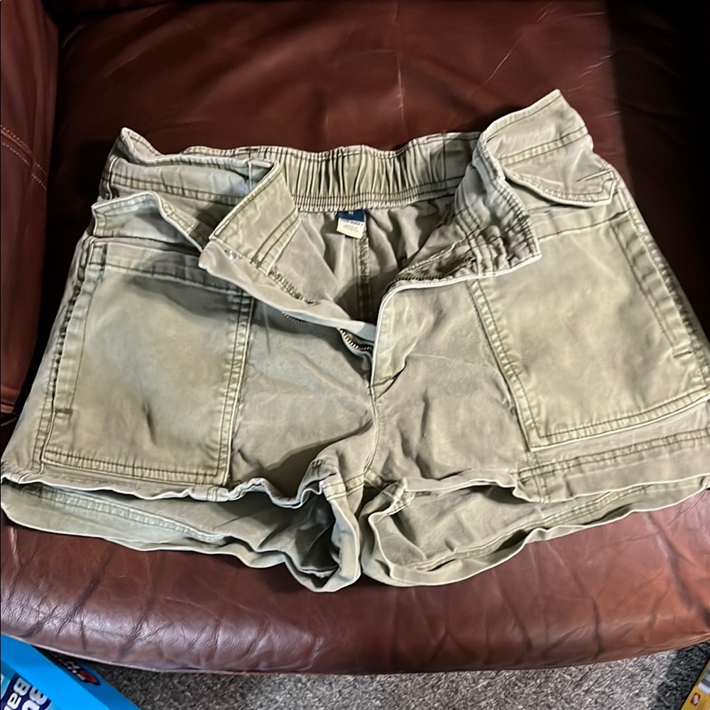 Olive Green Women's Shorts